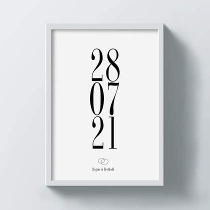 Poster "Datum", individuell gestalten